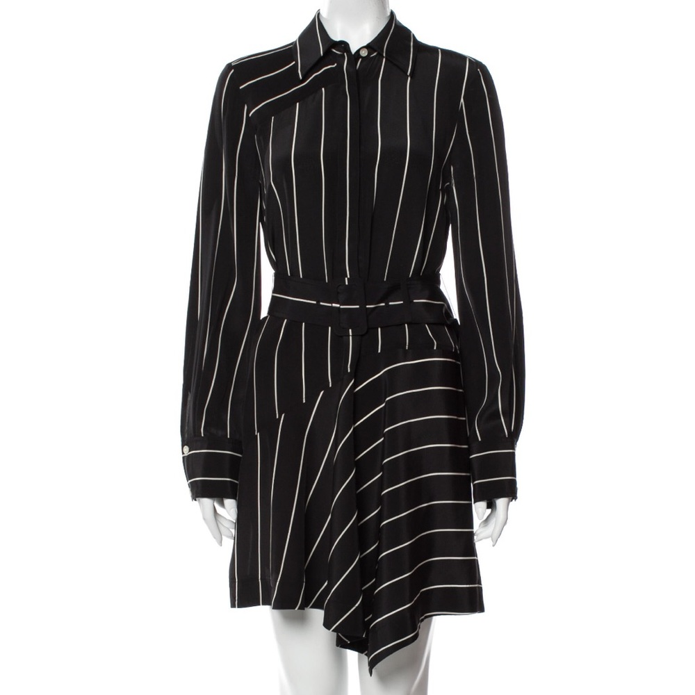 10 Crosby Derek Lam Stripe Silk Dress